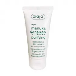 Ziaja - Crema de día normalizadora-hidratante Manuka Tree SPF10 - Piel mixta y grasa