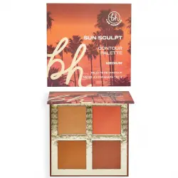 BH Cosmetics - Paleta de rostro Sun Sculpt Contour Palette - Medium