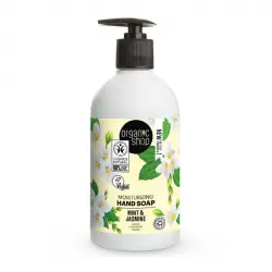 Organic Shop - Jabón de manos hidratante - Menta orgánica y Jazmín