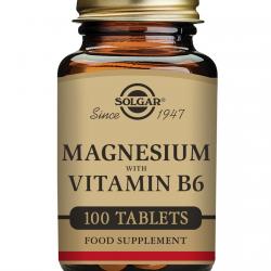 SOLGAR - 100 Comprimidos Magnesio + Vitamina B6