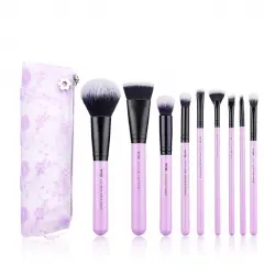 Jessup Beauty - Set de brochas 9 piezas + Neceser - T320: Pansy Purple