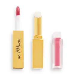 Revolution Pro - Dúo de labial líquido + bálsamo Supreme Stay 24HR - Struck