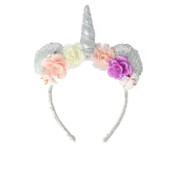 Diadema Lentejuelas unicornio 1 pz