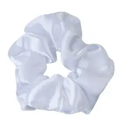 Scrunchie SatÃ©n Blanco