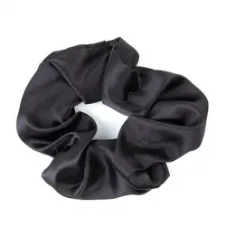 Scrunchie SatÃ©n Negro