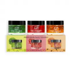 Revolution Skincare - Pack de mascarillas faciales Jake-Jamie Feed your Face Trilogy