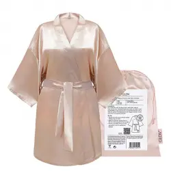 GLOV - Bata satén Kimono Style - Champán