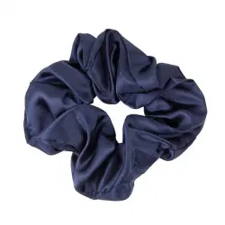 Scrunchie SatÃ©n Azul Marino