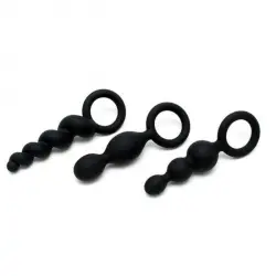 Set 3 Plugs Black