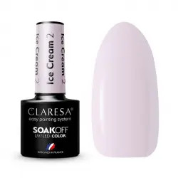 Claresa - Esmalte semipermanente Soak off - 02: Ice Cream