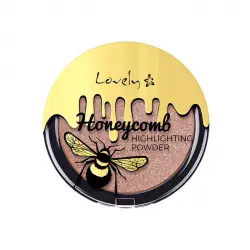 Lovely - *Honey Bee Beautiful* - Iluminador en polvo Honeycomb - 2