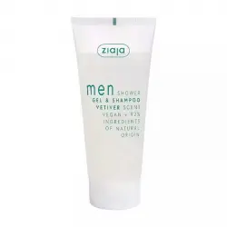 Ziaja - Gel de ducha y champú 2 en 1 para hombre 200 ml - Vetiver