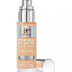 IT Cosmetics - Base De Maquillaje Cobertura Media Your Skin But Better Foundation + Skincare