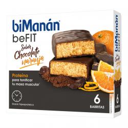 BiManán® - Barritas BeFIT Chocolate Naranja Bimanan