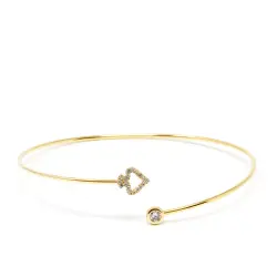 Rígida Mews pulsera #oro brillo 1 u