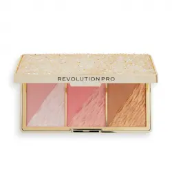 Revolution Pro - Paleta de rostro Crystal Luxe - Peach Royale