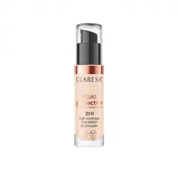 Claresa - Corrector y base de maquillaje 2 en 1 Liquid Perfection - 102: Warm Medium