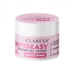 Claresa - Gel constructor Soft & Easy - Milky pink - 45 g