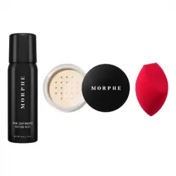 Morphe Set de regalo Mini Continous Setting Mist 36.8 g + Mini Bake & Set Setting Powder in Translucent 2.5 g + Highlight & Contour Swamm 1.0 pieces