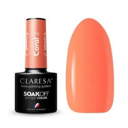 Claresa - Esmalte semipermanente Soak off - 02: Coral