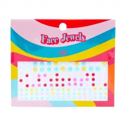 Jovo - Adhesivos para rostro Face Jewels - Pastel