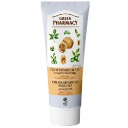 Green Pharmacy - Crema para pies reparadora - Aceite de nuez y extracto de abeto