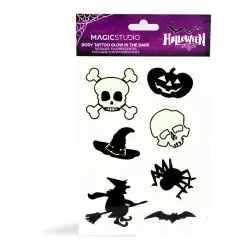 Magic Studio Halloween Stickers Glow In The Dark 1 und Tatuajes Brillantes