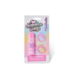 MARTINELIA Shimmer Wings Lip Balm 1 und Set Bálsamo Labial y Anillo Infantil