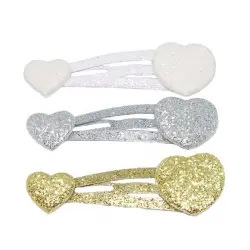 Clips Glitter CorazÃ³n