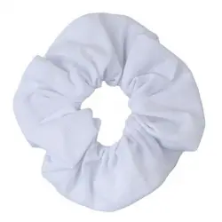 Scrunchie AlgodÃ³n OrgÃ¡nico Blanco