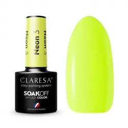 Claresa - Esmalte semipermanente Soak off - 3: Neon