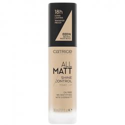 Catrice - Base de maquillaje All Matt Shine Control - 020N: Neutral Nude Beige