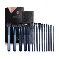 Eigshow - Set 15 brochas de maquillaje Jade Series - Turmaline Blue