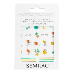 Semilac - Stickers al agua para uñas - 16: Art Flowers