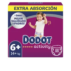 Dodot Activity T6 pañales 17-28 kg 88 u