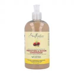 Shea Moisture - Acondicionador Fortalece + Restaura - Aceite de ricino negro de Jamaica