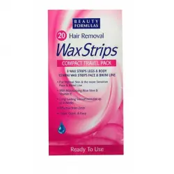 Wax Strips Bandas Depilatorias para Viaje