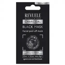 Revuele - Mascarilla facial negra de carbón activo peel off (15 ml)