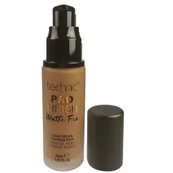 Technic Cosmetics - Base de maquillaje Pro Finish Matte Fix - Mocha