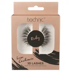 Technic Cosmetics - Pestañas postizas 3D Luxe Cashmere - Ruby