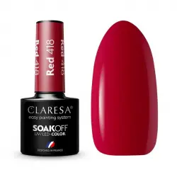 Claresa - Esmalte semipermanente Soak off - 418: Red