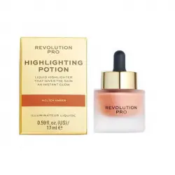 Revolution Pro - Iluminador líquido Highlighting Potion - Molten Amber