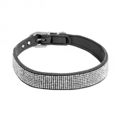 Collar Gargantilla Strass Negro