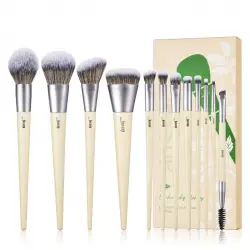 Jessup Beauty - *Eco-Friendly Makeup* - Set de brochas 12 piezas - T327: Burlywood