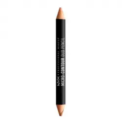 Nyx Professional Makeup - Lápiz dúo micro contour - MCDP03: Medium Deep / Moyen Profond