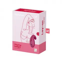 Satisfyer - Estimulador de clítoris Dipping Delight - Rojo