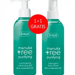 Ziaja - Promo Set Manuka Tree gel limpiador facial + Tónico Gratis