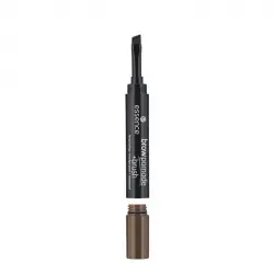 essence - Pomada de cejas + cepillo - 04: Dark Brown