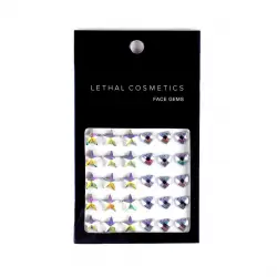 Lethal Cosmetics - Joyas adhesivas para rostro Face Gems - Stars + Hearts