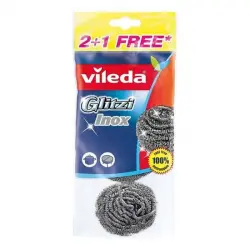 VILEDA Glitzi Spiral 3 und Estropajos Acero Inoxidable